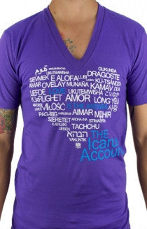 Love is the Answer Purple V-Neck